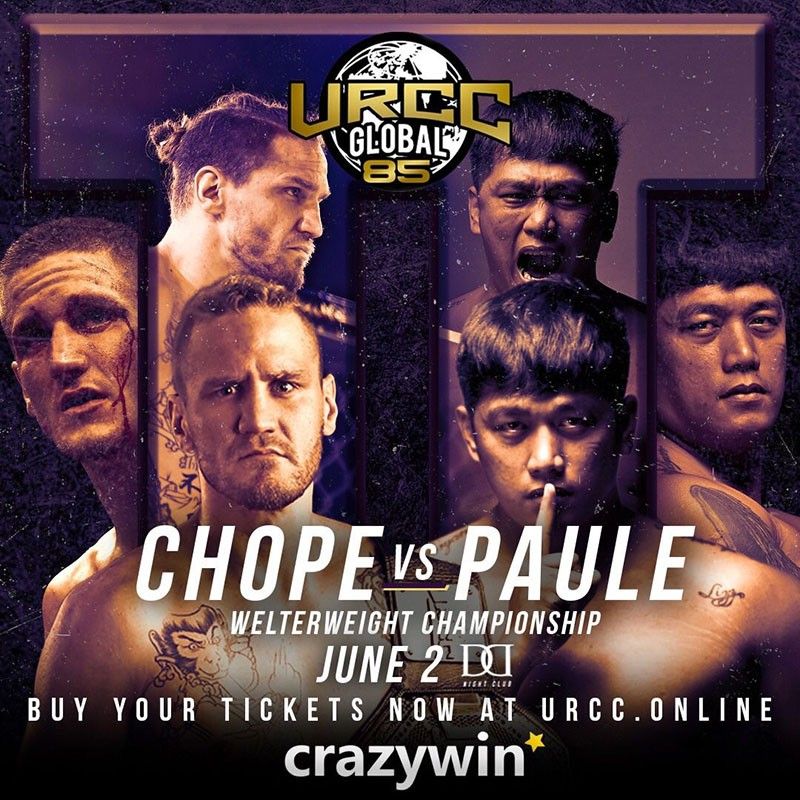 Will Chope eyes payback vs Brian Paule in URCC 85: Underdog